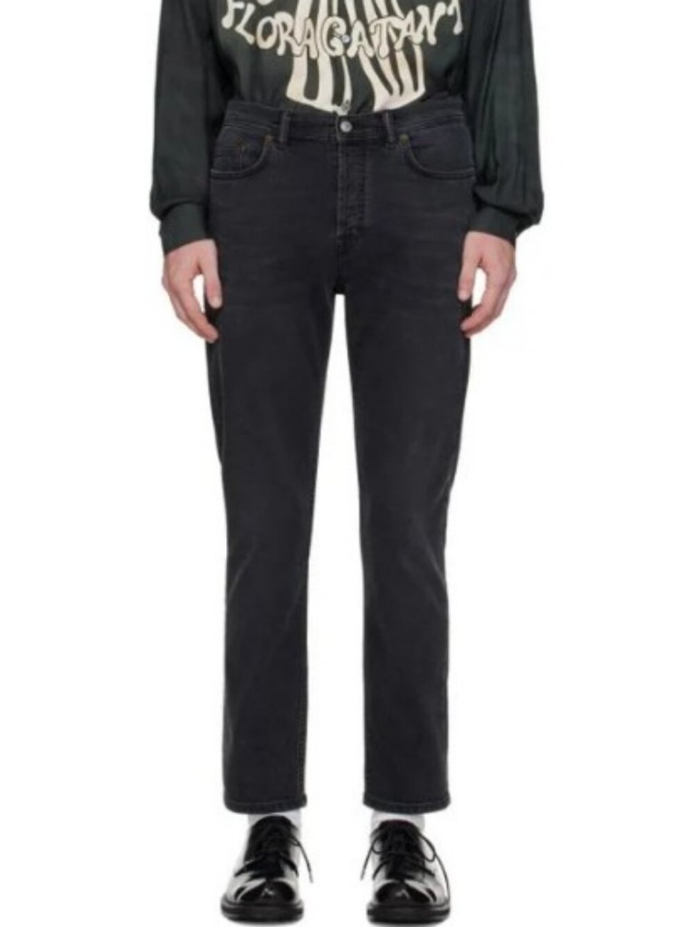 Acne Studios slim fit denim pants black women's size 29/32